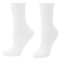 Women's Cable Crew Socks HEATHER view