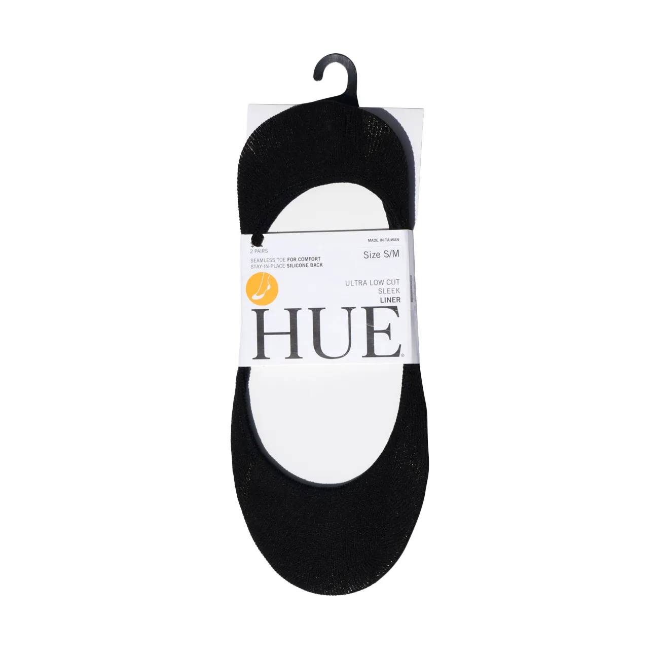 Hue Women's Ultra Low Cut Sleek Liners-2 Pack
