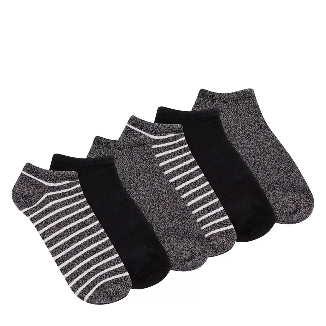 Women's 6-Pack Soft & Dreamy No Shows Stripe Socks
