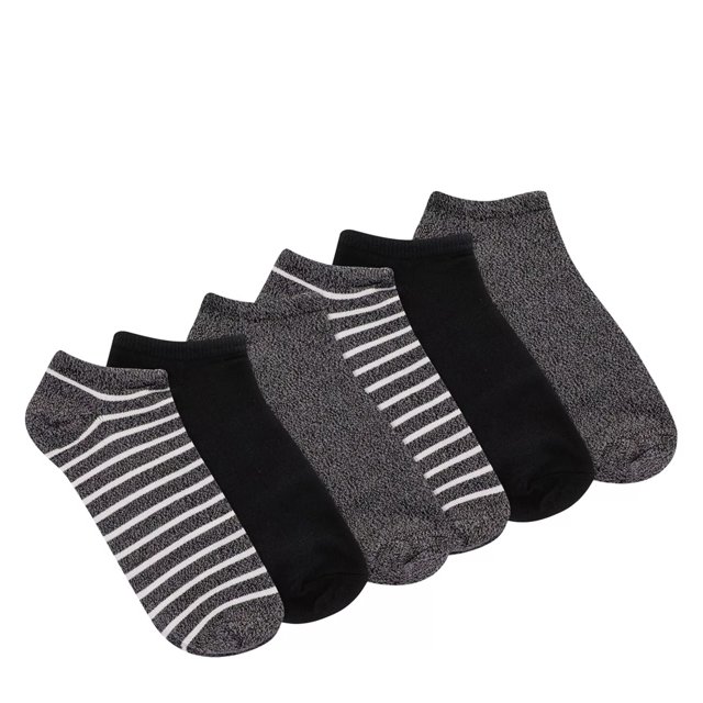 Women's 6-Pack Soft & Dreamy No Shows Stripe Socks