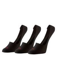 Women's 3 Pack Super Soft Sneaker Liner Socks BLACK view