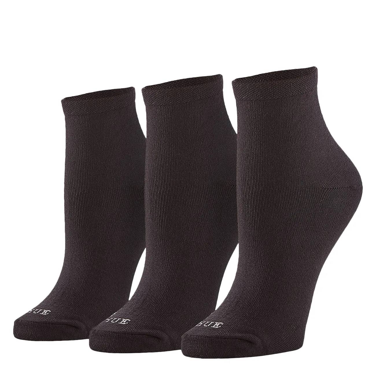 Hue Women's Super Soft Cropped 3 Pair Pack Sock