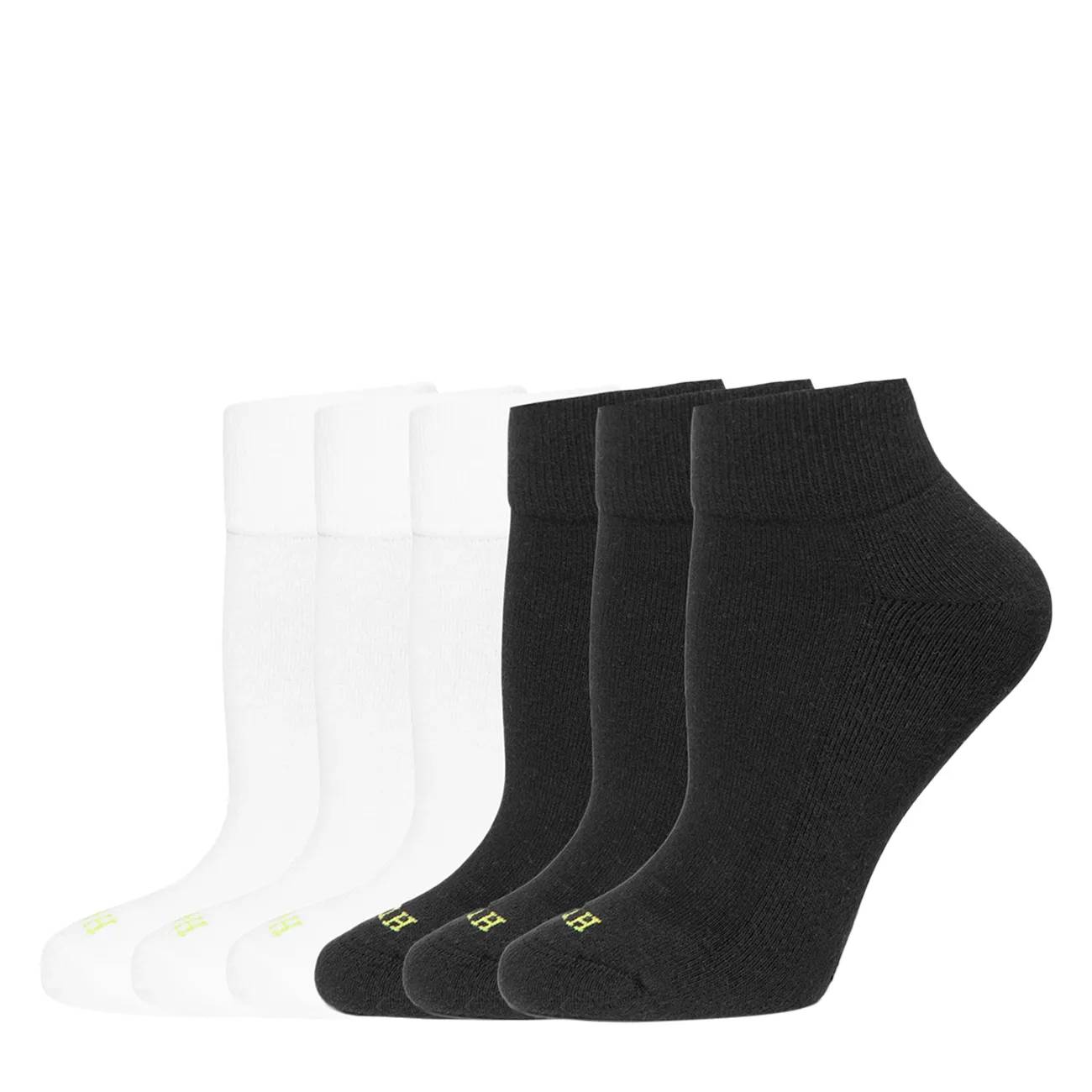 Hue Women's 6 Packs Quarter Top Socks