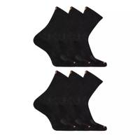 Women's 6-Pack Crew Socks Black view