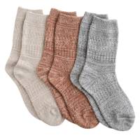 Women's 3-Pack Soft Cabin Crew Socks TAUPE view
