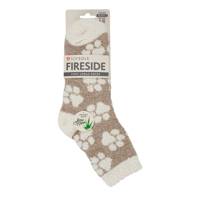 Women's Paw Boot Sock TAUPE view