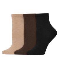 Womens' Sleek Sock 3 Pack Sesame view