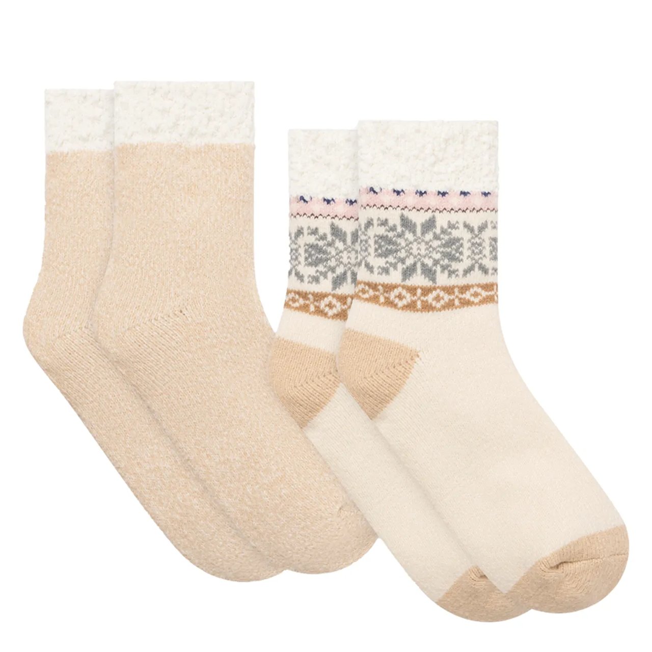 Women's 2-Pack Snow Day DBL Layer Crew Socks