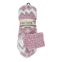 Women's Fairisle Slipper Sock PINK view