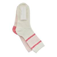 Women's 2 Pack Cozy Crew Socks PINK view