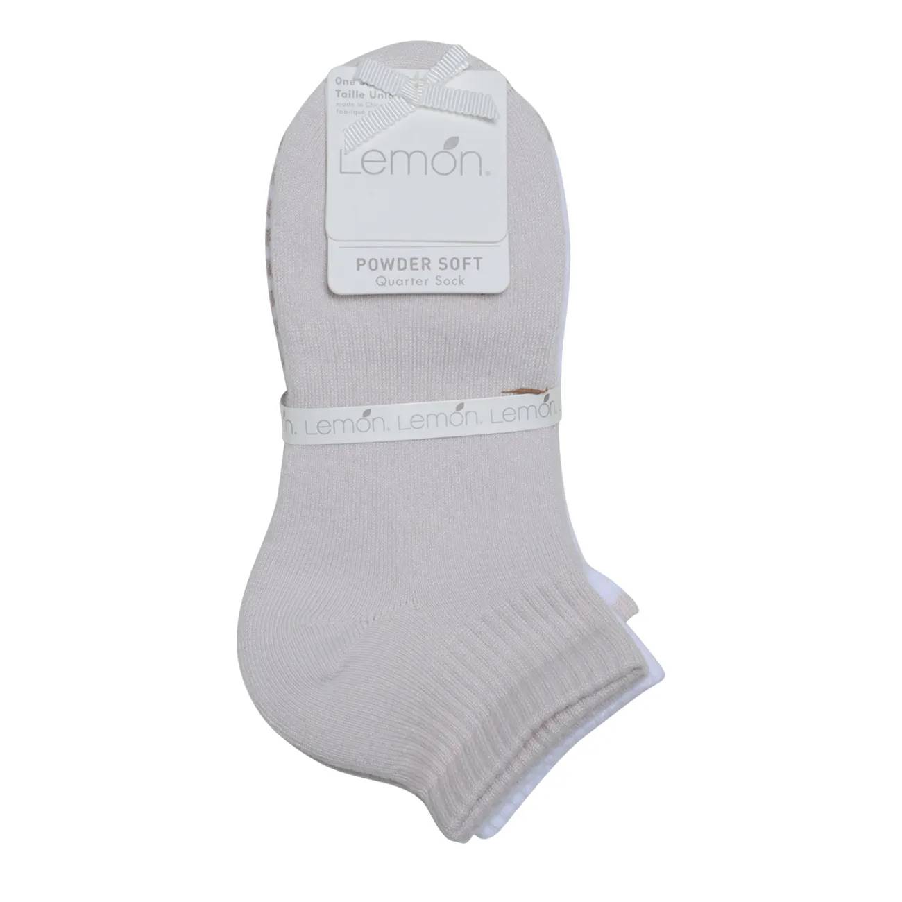 Lemon Women's Full Terry Powder Cushion Quarter 3 Pack