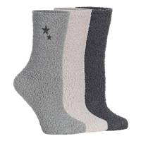 3pk Cozy Crew Buff Socks SAIL view