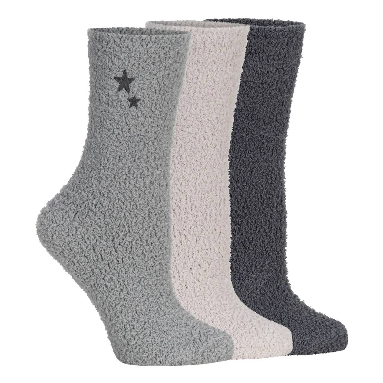 Lemon 3pk Cozy Crew Buff Socks