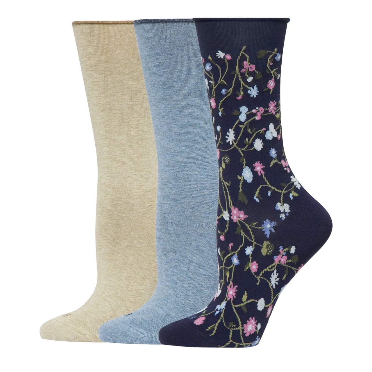 Women's 3 Pack Crew Jean Socks