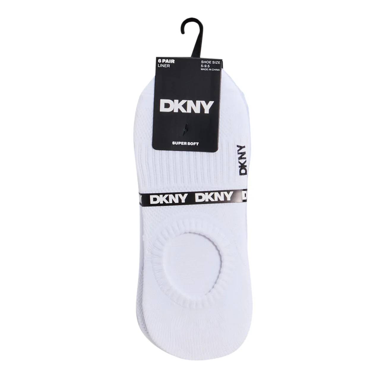 DKNY Women's 6-Pack Low Cut Super Soft Socks