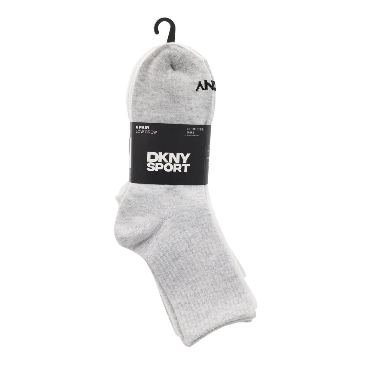 DKNY Women's 6 Pack Low Crew Socks