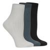 Powder Rib Quarter Ankle Socks - 3 Pack DARK MOSS view