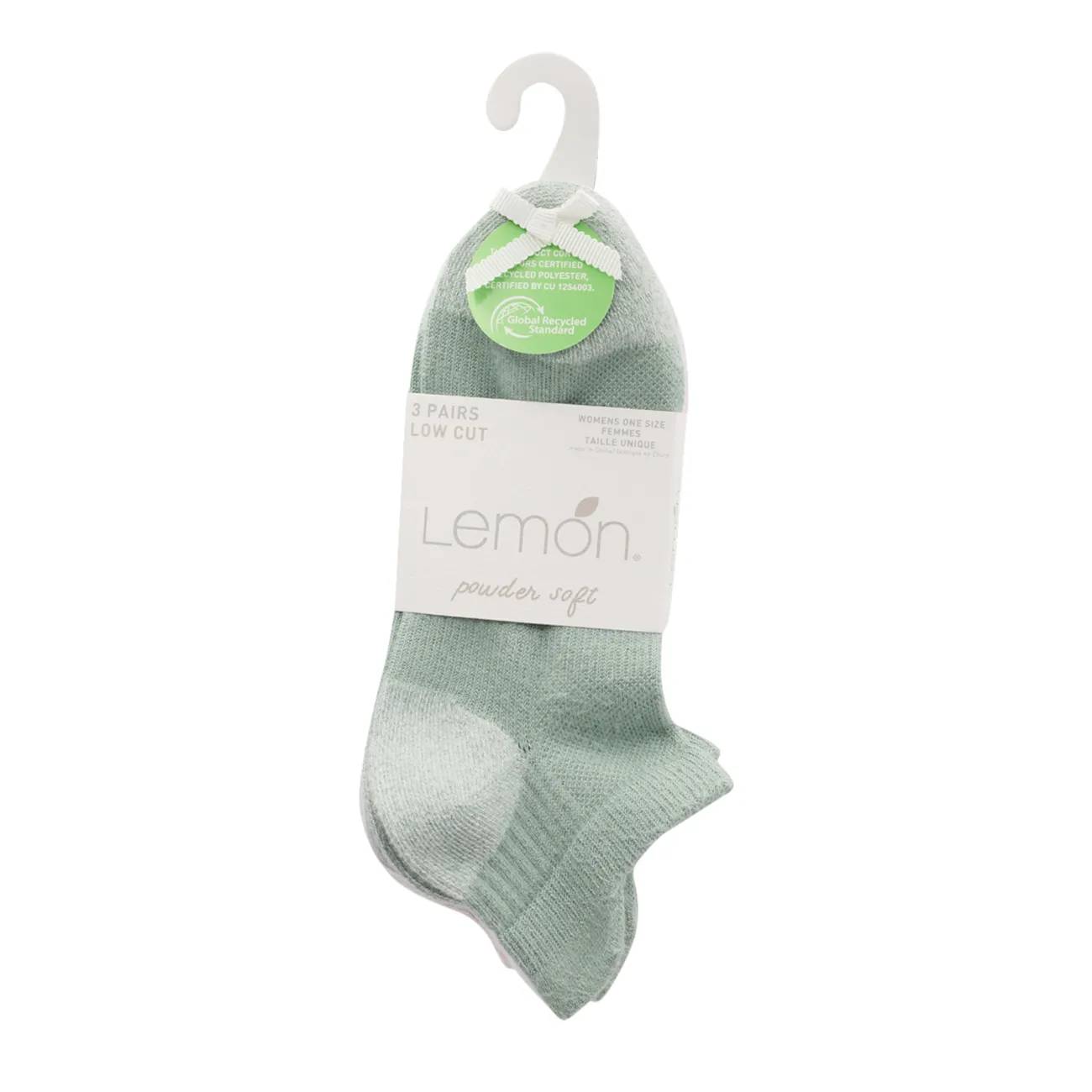Lemon Women's Lemon 3-Pack Performance Low Cut Socks