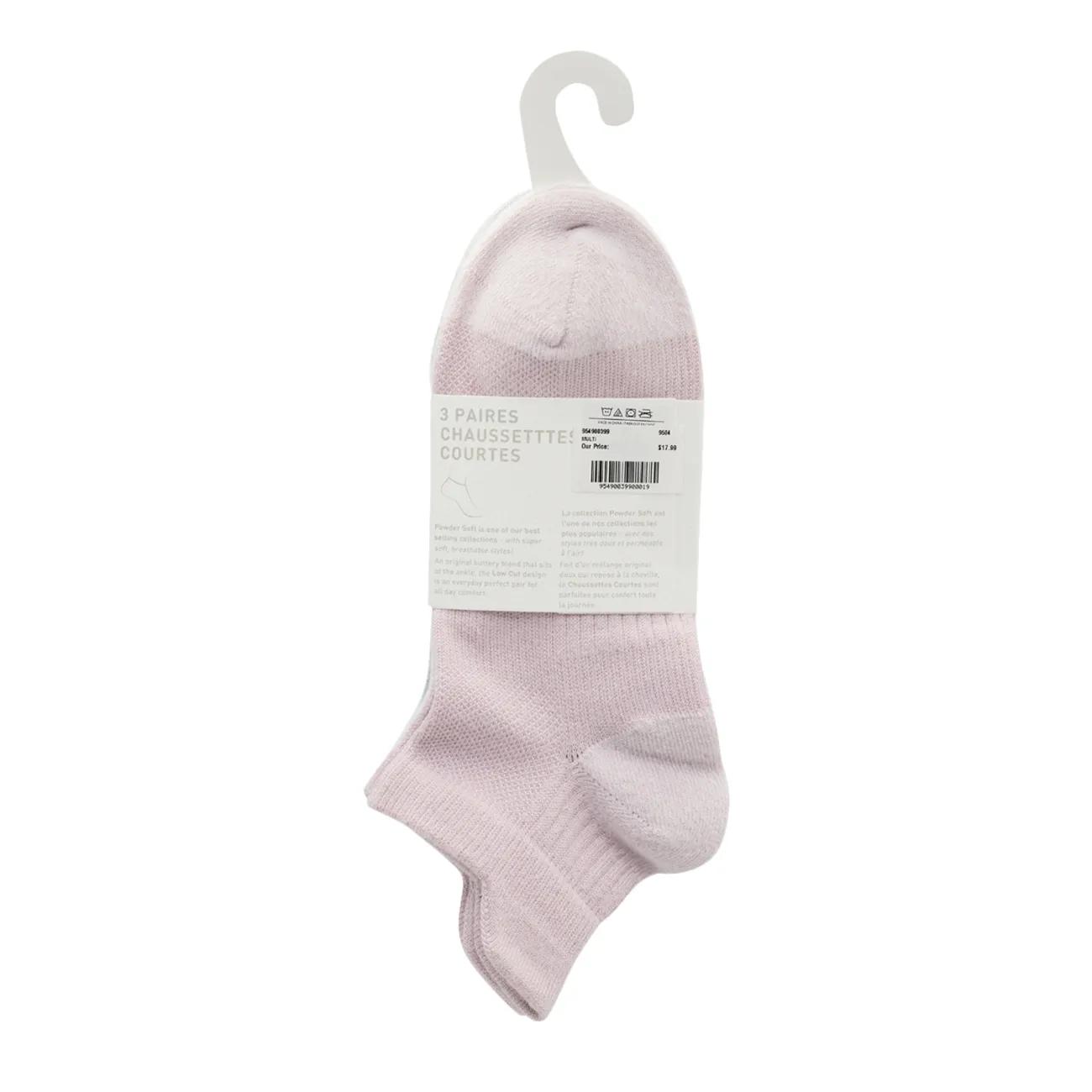 Women's Lemon 3-Pack Performance Low Cut Socks