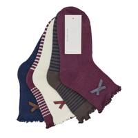 Women's Bow Stripe Ankle 5-Pack Socks ASSORTED view