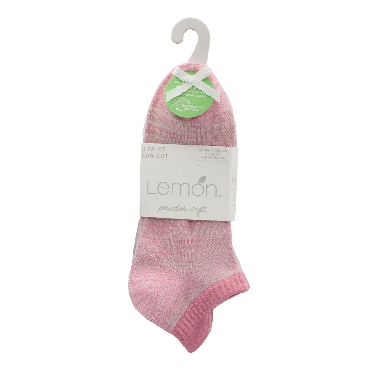 Lemon Women's 3-Pack Stratus Powder Ankle Sock