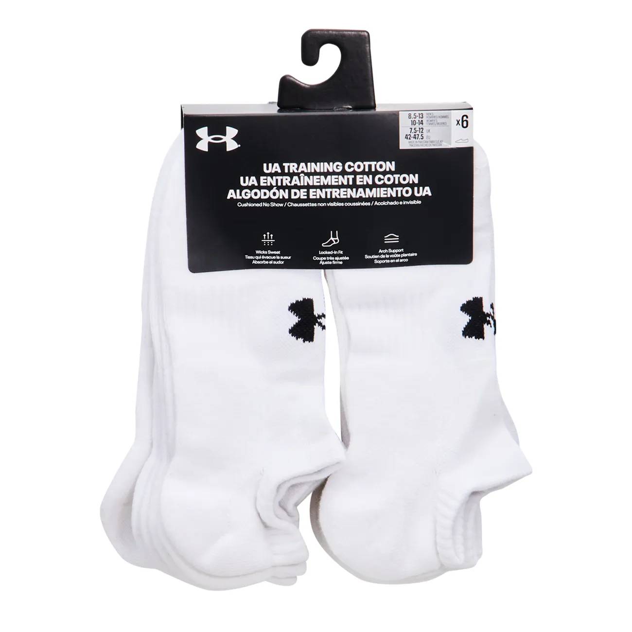 Under Armour Men's Training 6PK No Show Socks