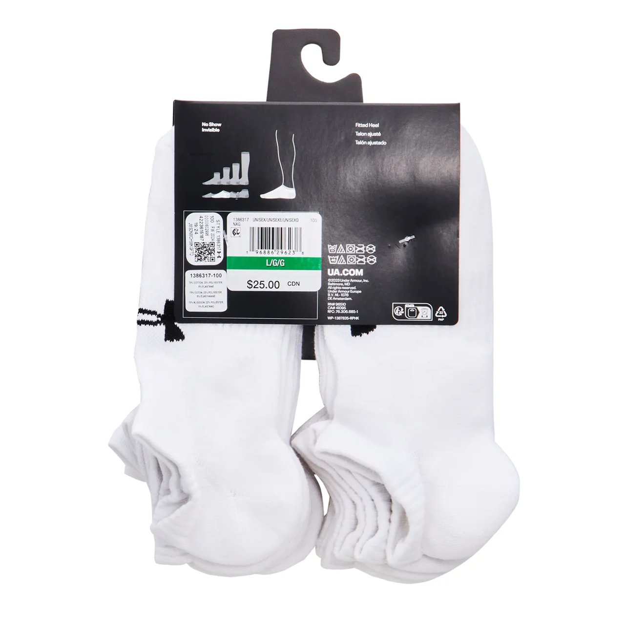 Men's Training 6PK No Show Socks