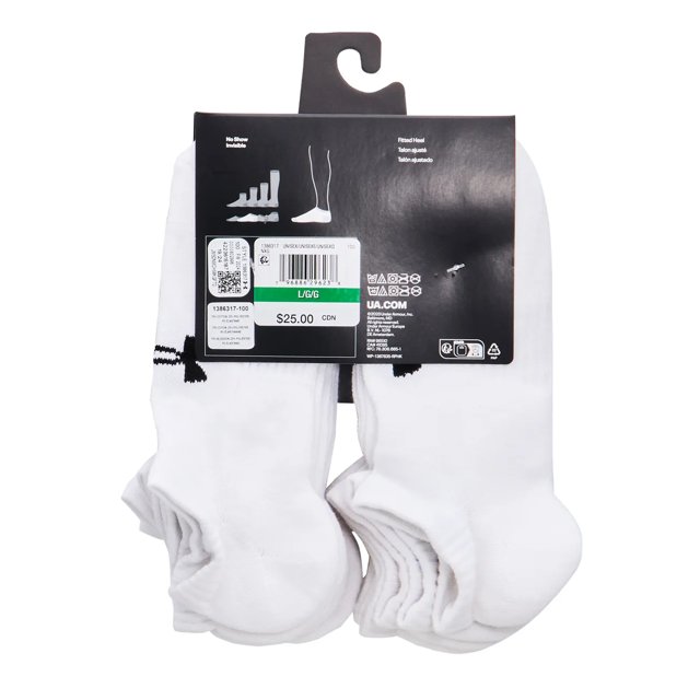 Men's Training 6PK No Show Socks