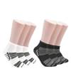Men's 6-Pack Half Cushion Ankle Socks WHITE/BLACK view