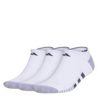 Men's Cushioned 3-Pack No Show Socks WHITE/GREY/BLACK view