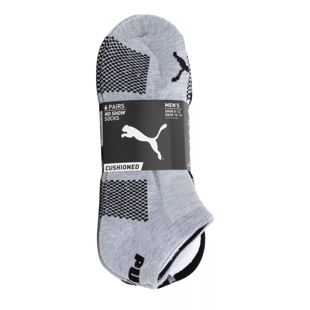 PUMA Men's 6-Pack No Show Socks