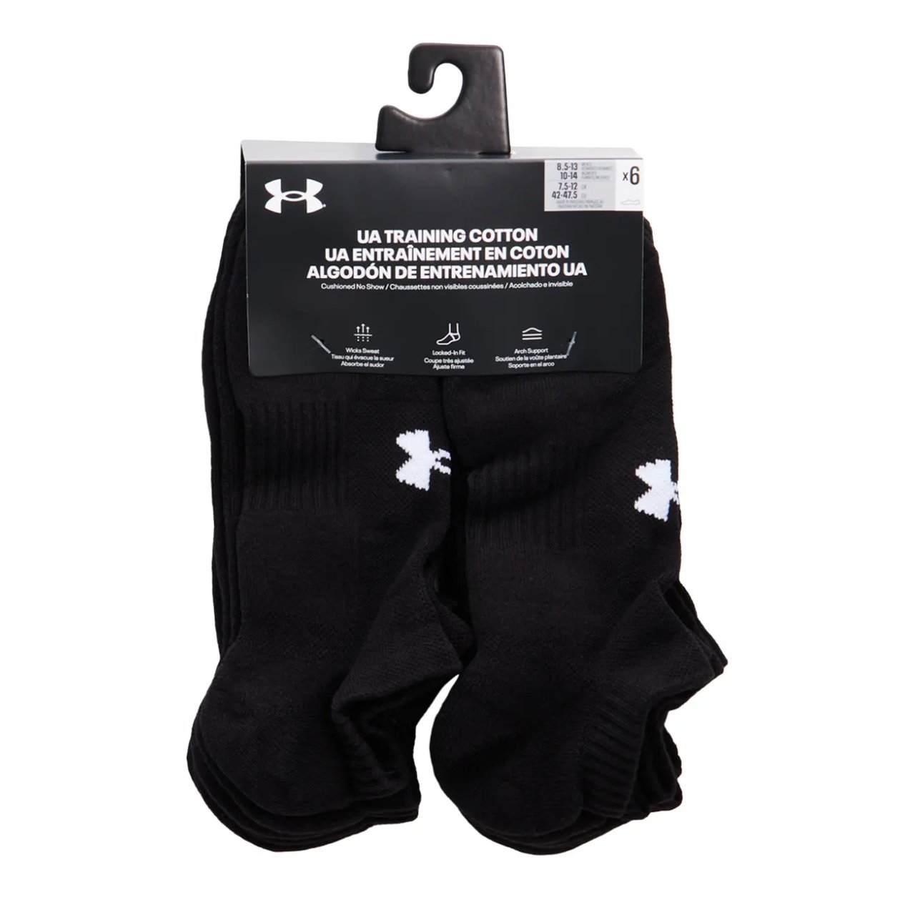 Men's Training 6PK No Show Socks