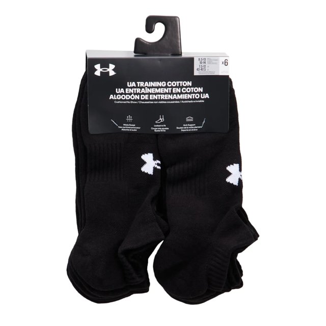 Men's Training 6PK No Show Socks