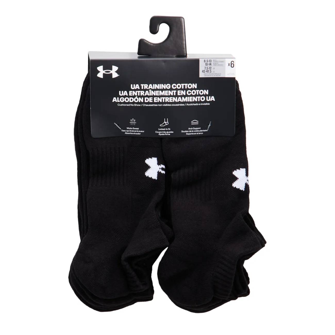 Under Armour Men's Training 6PK No Show Socks