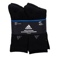 Mens' 6 Pack Crew Socks BLACK/GREY view