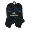 Mens' 6 Pack No Show Socks BLACK/GREY view