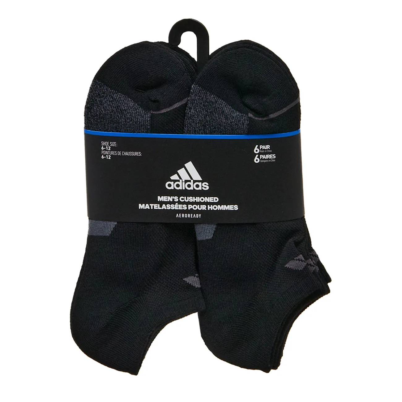adidas Mens' 6 Pack No Show Socks