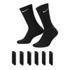 Men's 3 Pack Everyday Cushion Crew Socks BLACK/WHITE view