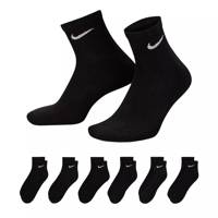 Men's 6-pack Everyday Cushioned Training Ankle Socks Black view