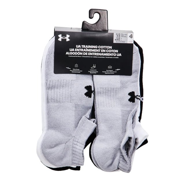 Men's Training 6PK No Show Socks