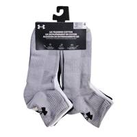 Under Armour Training Cotton 6pk Quarter GREY view