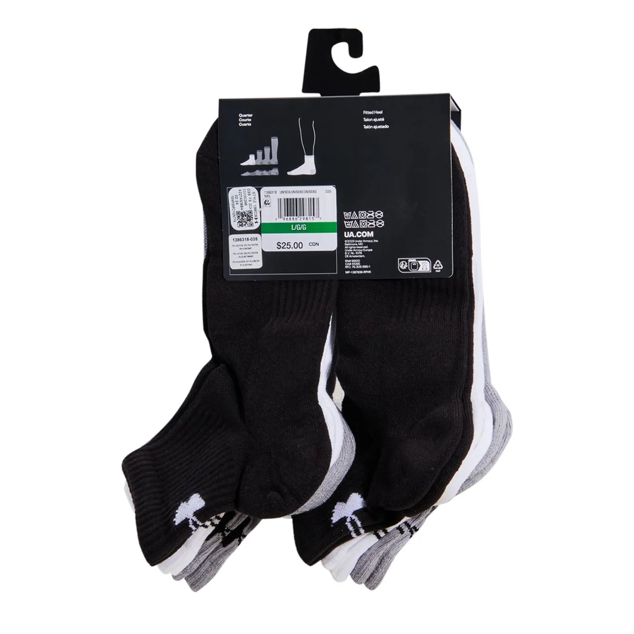 Under Armour Training Cotton 6pk Quarter