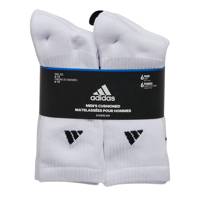 Mens' 6 Pack Crew Socks WHITE view