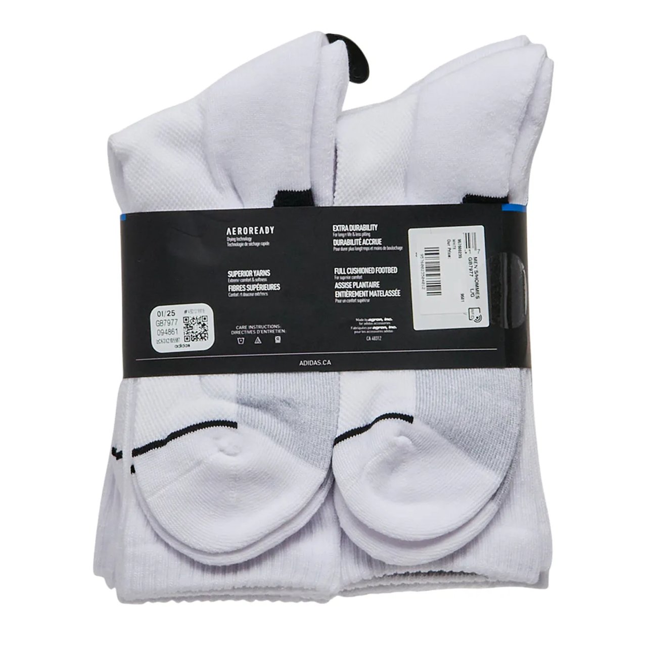 Mens' 6 Pack Crew Socks