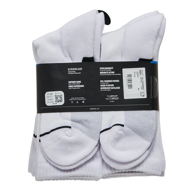 Mens' 6 Pack Crew Socks