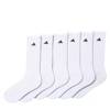Men's 6-Pack Athletic Cushioned Crew Socks White/Black view