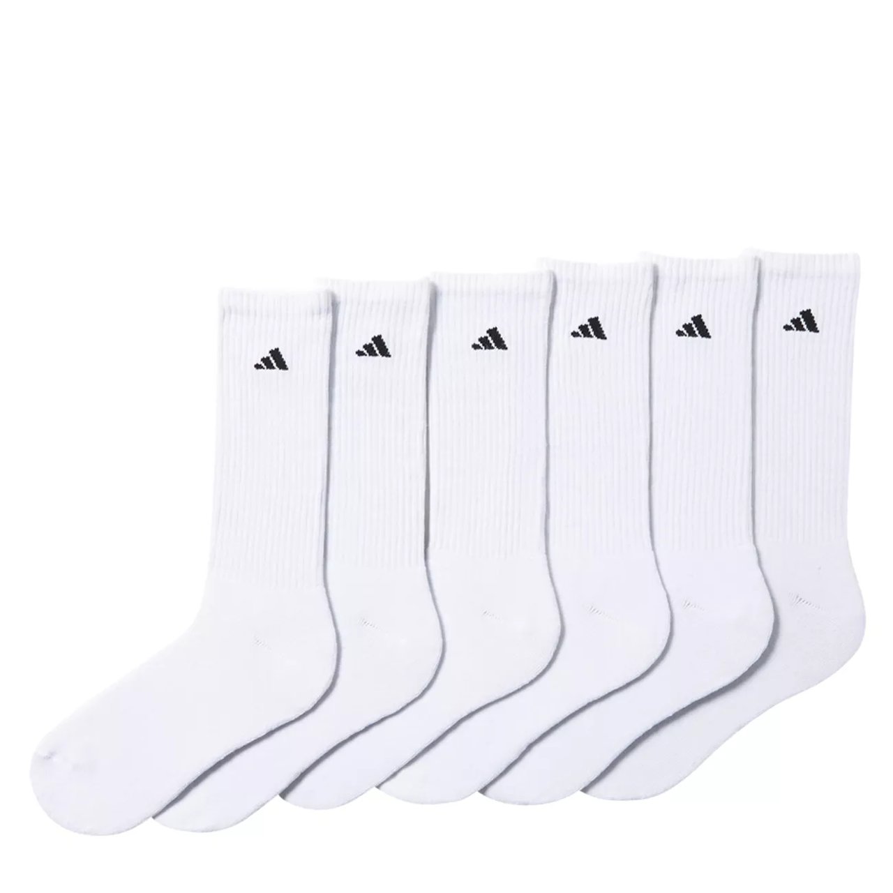 Men's 6-Pack Athletic Cushioned Crew Socks