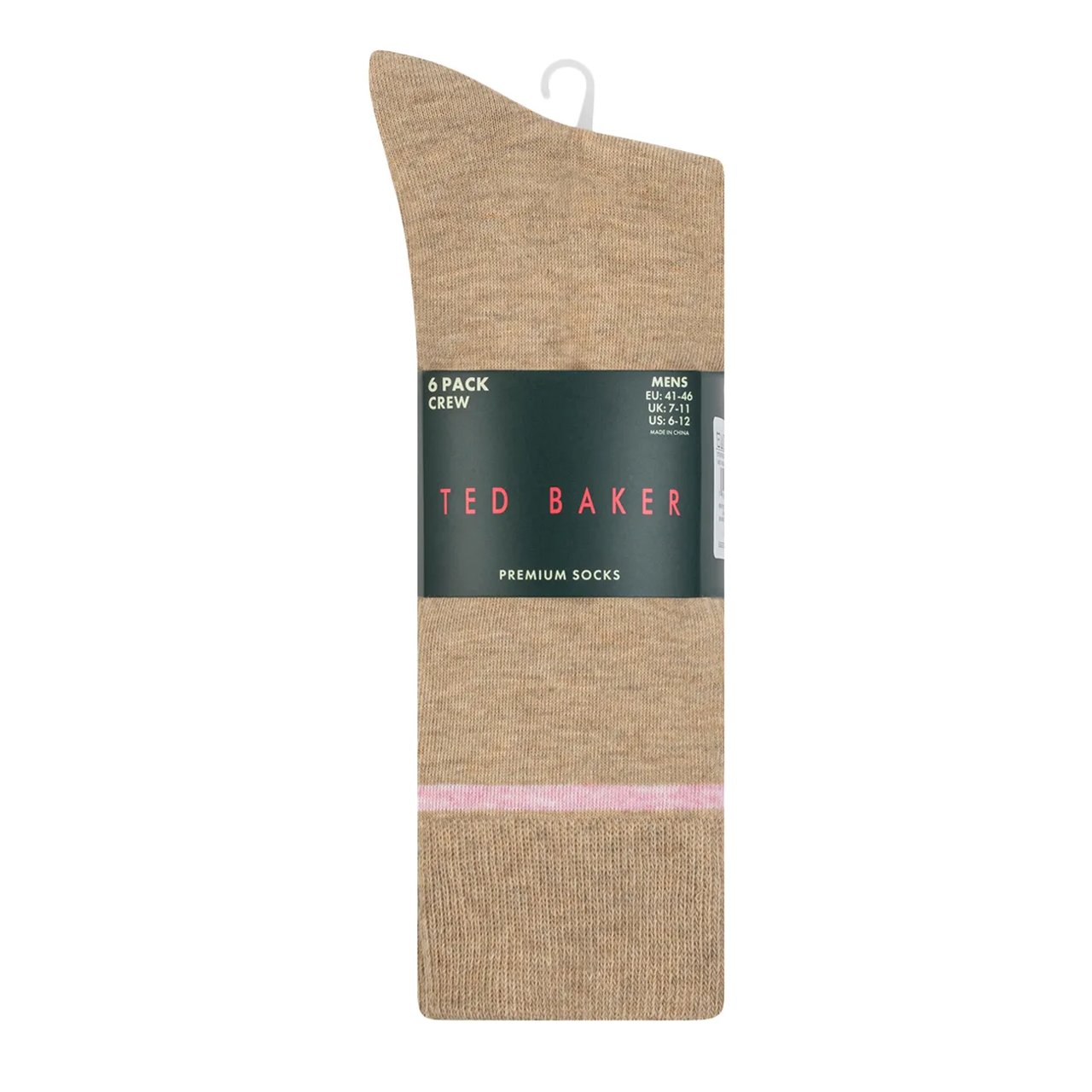 Men's 6PK Non Terry Crew Sock