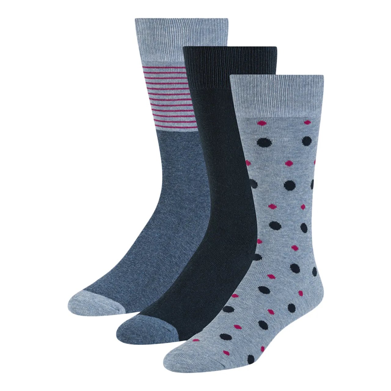 Men's 3PK Non Terry Crew Sock
