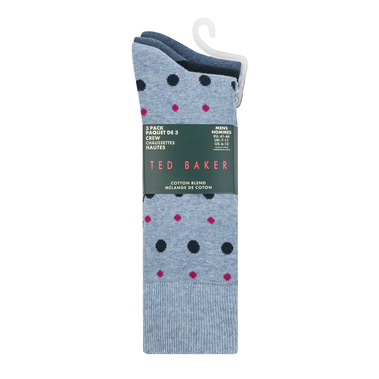Men's 3PK Non Terry Crew Sock